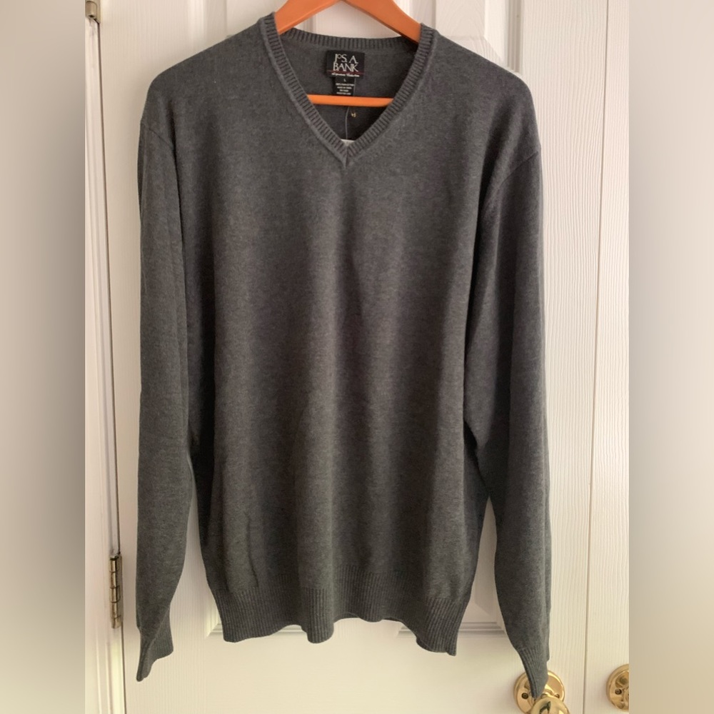 Sweaters, JOS. A. BANK, size L, color gray